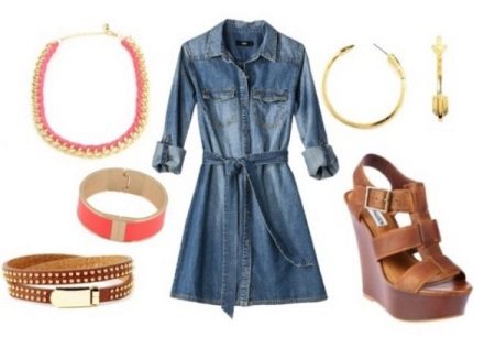 Denim Wicker Sandals