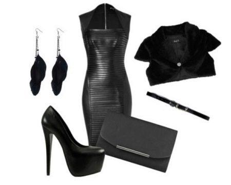 Bolero to leather dress