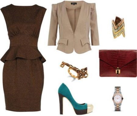 accessories for sleeveless sheath dress