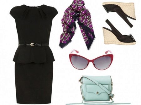 Accessories for black dress-case