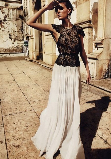 Half skirt long skirt - romantic image