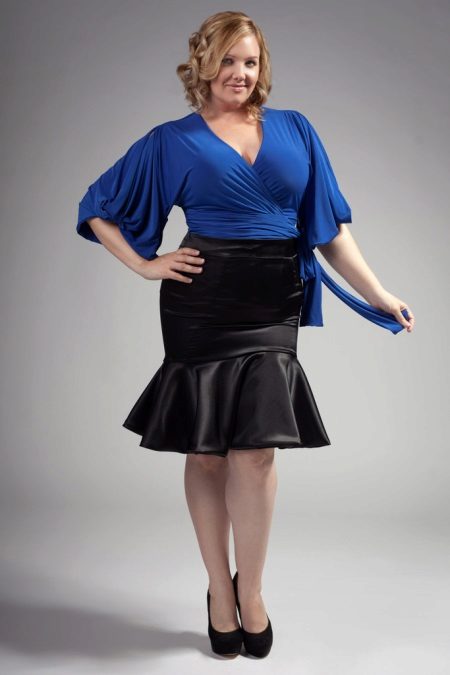 spectacular look with skirt-year for obese women