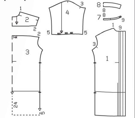 Pattern to shirt dress