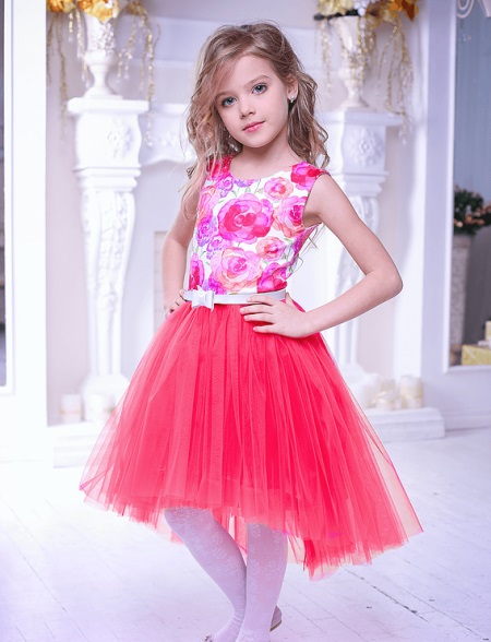 Cocktail dress for girls red