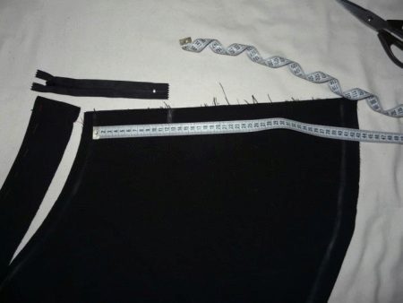 Sewing a half skirt (conical skirt) with a zipper