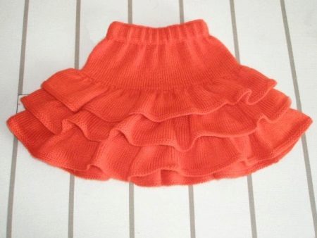 Knitted layered skirt