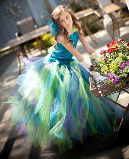 Dress tutu for girls from tulle