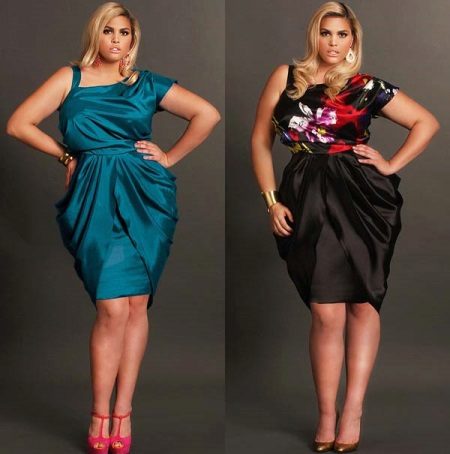 taffeta dress for full above knees