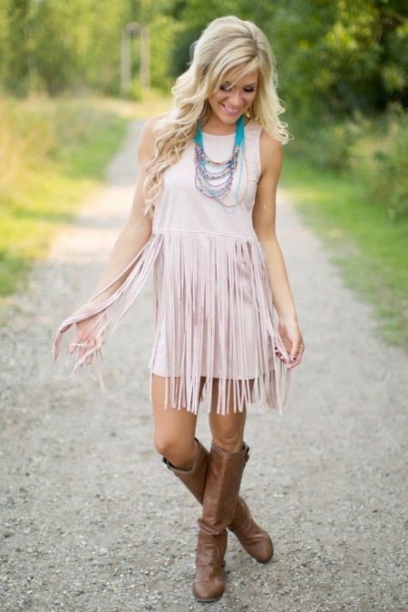 Country Style Fringed Dress