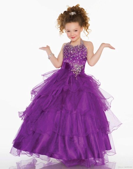 Smart magnificent dress for the girl from tulle