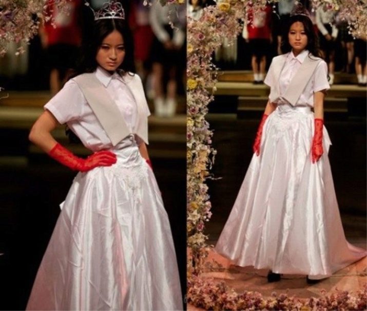 Wedding awful dress by Jenny Fax